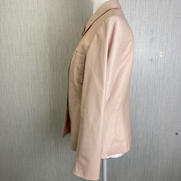 Talbots Light Pink Leather Jacket - Picture 5 of 11